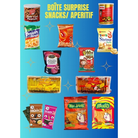 Boîte surprise mix snacks / apéritif