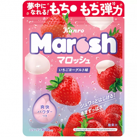 KANRO MAROSH Guimauve au yaourt fraise 3.6g