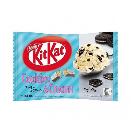 Nestle kitkat cookies & cream 10p